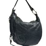 Fendi Black Leather Hobo Bag