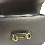 Gucci Black Leather Horsebit 1955 Shoulder Bag