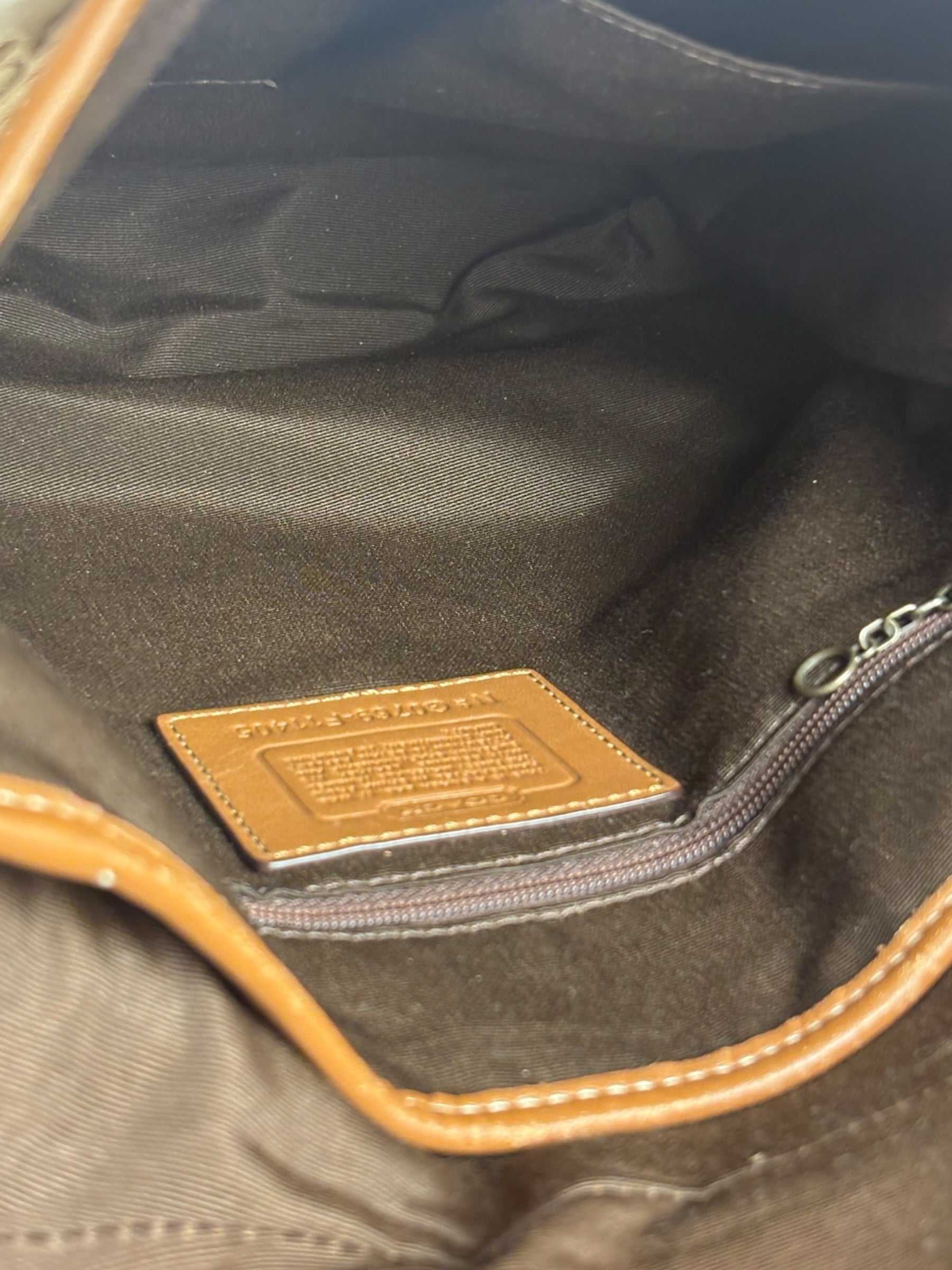 Coach Jacquard Fabric Canvas Monogram Soho Shoulder Bag