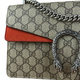 Gucci Red/Beige Dionysus GG Supreme Shoulder Bag