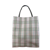 Burberry Vintage Light Pink Check Long Tote Bag