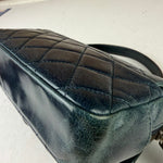 Chanel Blue Glazed Calfskin Portobello Flap Bag 2014