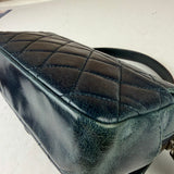 Chanel Blue Glazed Calfskin Portobello Flap Bag 2014