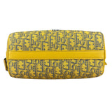 Christian Dior Yellow Oblique Canvas Lingot 22 Shoulder Bag