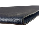 Coach Navy Pebbled Leather Laptop Case