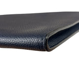 Coach Navy Pebbled Leather Laptop Case