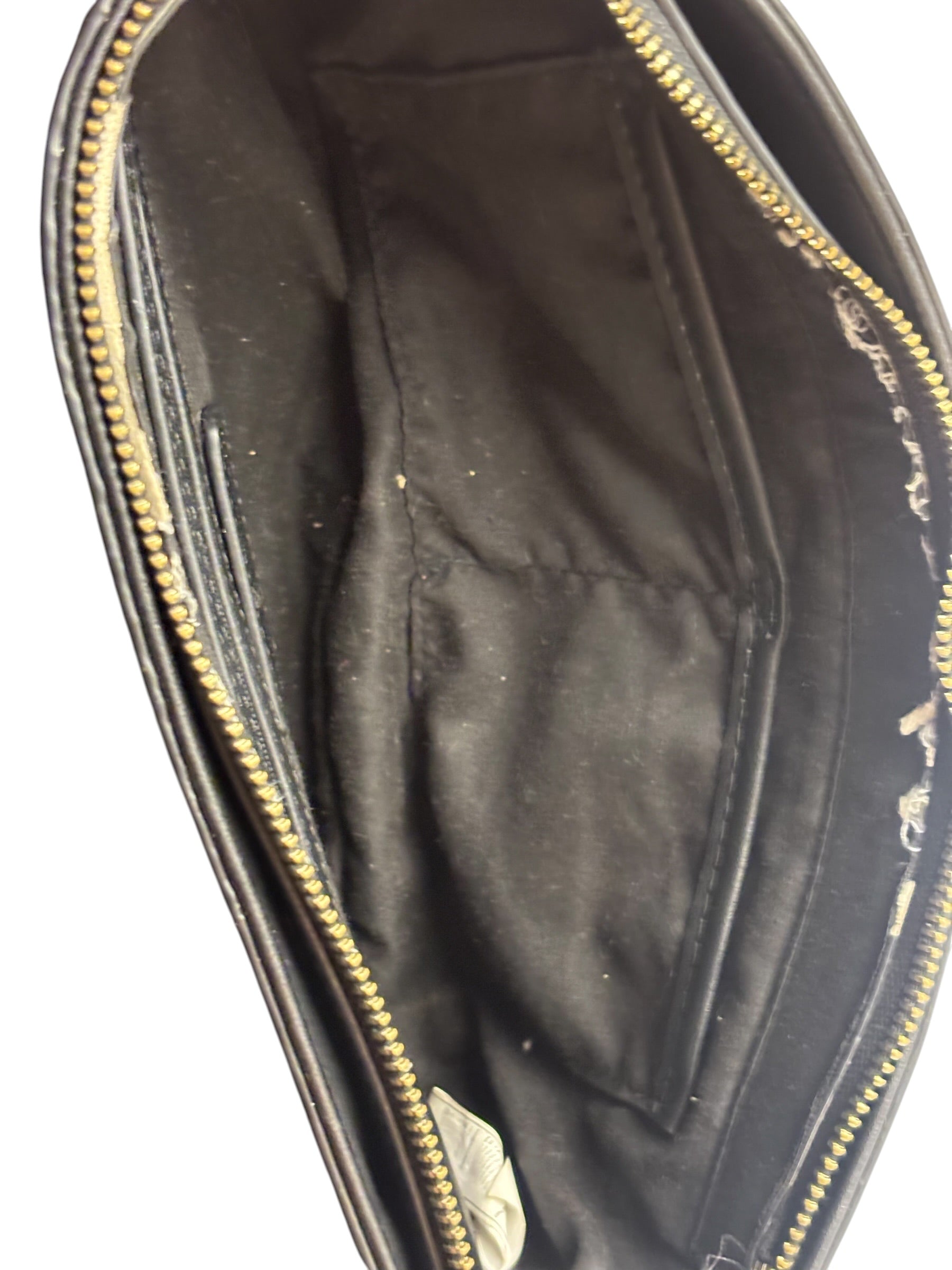 Valentino Black Leather Mario Spa Flap Bag