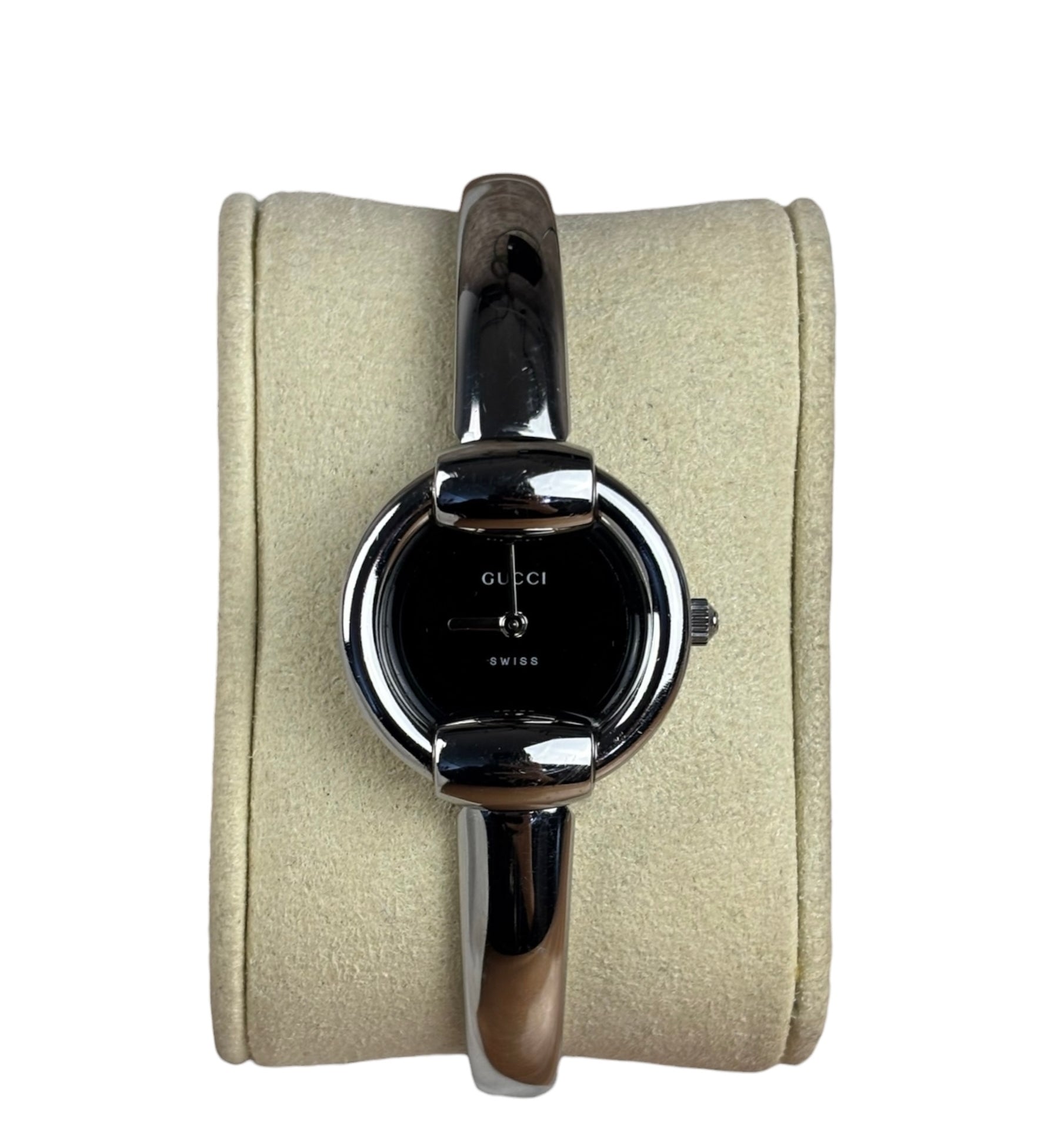 Gucci 1400L Black Dial Bangle Band
