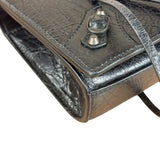 Balenciaga Black Croc Embossed Le City Clutch/Wallet