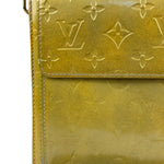 Louis Vuitton Yellow Patent Leather Vernis Mott Accessory Pouch