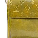 Louis Vuitton Yellow Patent Leather Vernis Mott Accessory Pouch