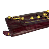 Balenciaga Purple Moto Flap Wallet