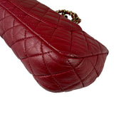 Chanel Red Quilted Leather Timeless Valentine Flap Bag 2009