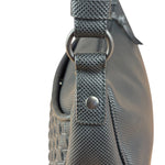 Bottega Veneta Black Coated Canvas PVC Shoulder Bag