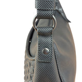 Bottega Veneta Black Coated Canvas PVC Shoulder Bag