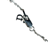 Christian Dior Vintage Silver "I Heart Dior" Necklace