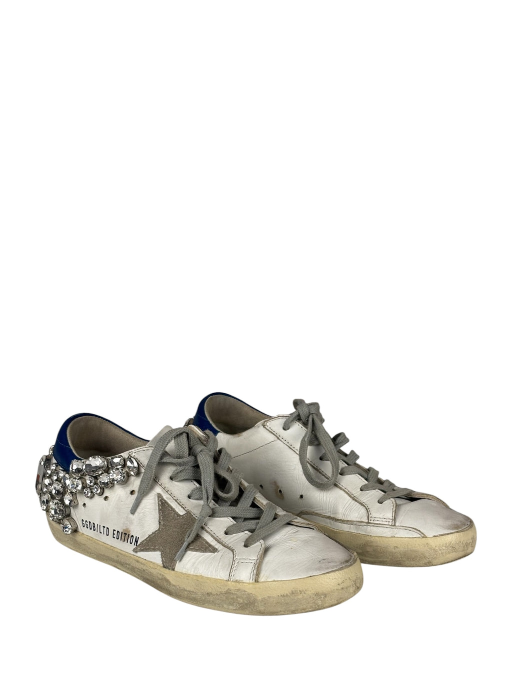 Golden Goose Superstar Sneakers Crystal Embellishments