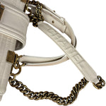 Chanel Ivory Leather Large Jetsetter Boy 2Way Handbag 2011