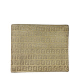 Fendi Beige/Brown Zucca Bi-Fold Wallet