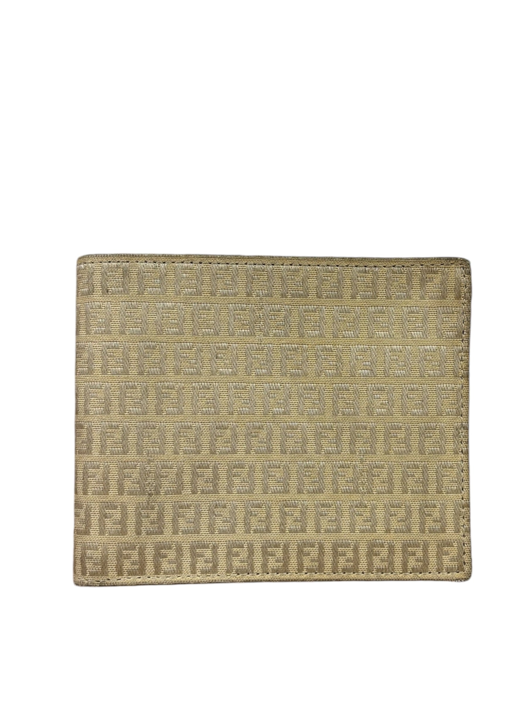 Fendi Beige/Brown Zucca Bi-Fold Wallet
