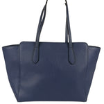 Gucci Navy Blue Swing Leather Tote Bag