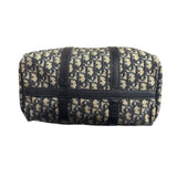 Christian Dior Vintage Navy Blue Trotter Boston Bag