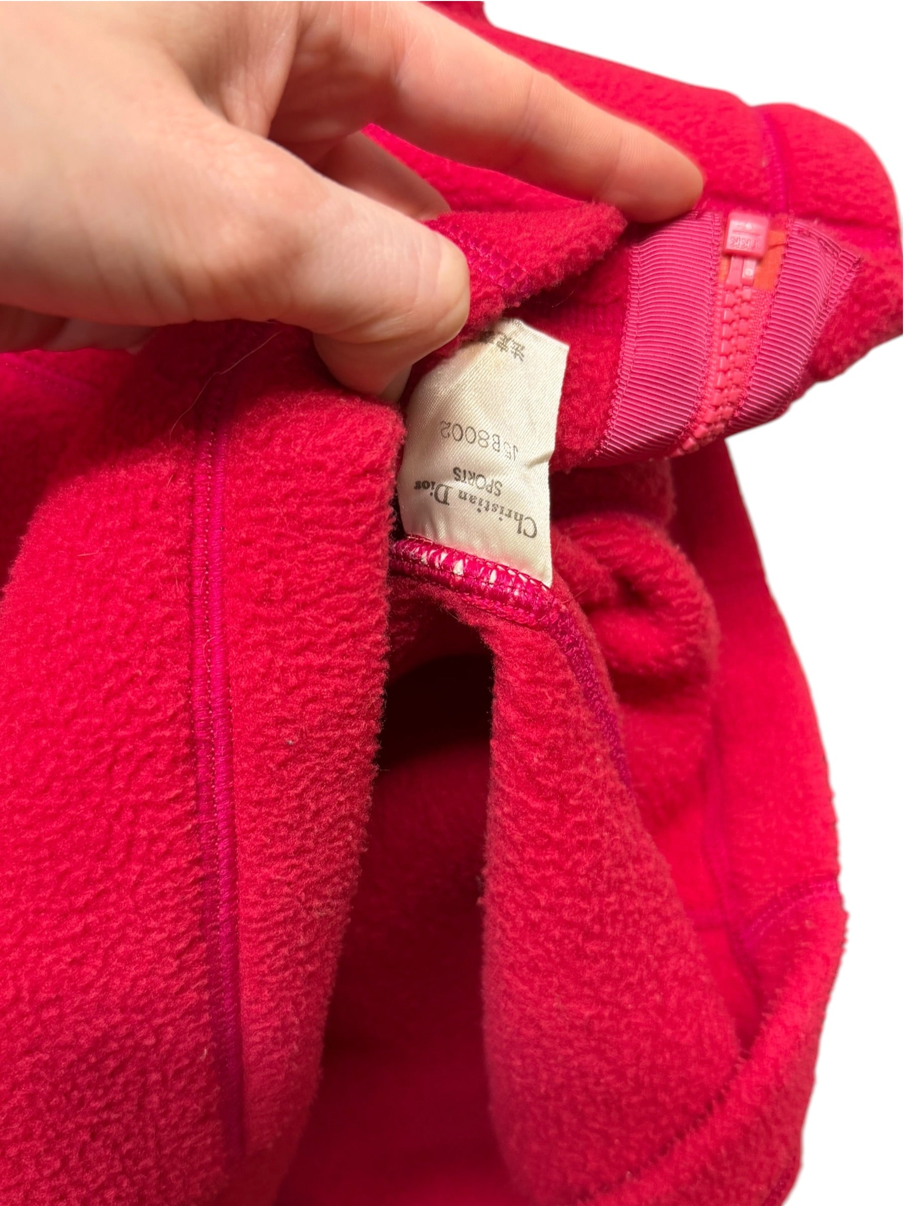 Christian Dior Vintage Sport Pink Fleece Jacket