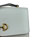 Gucci Ivory Leather Zumi Two-Tone GG Crossbody Bag