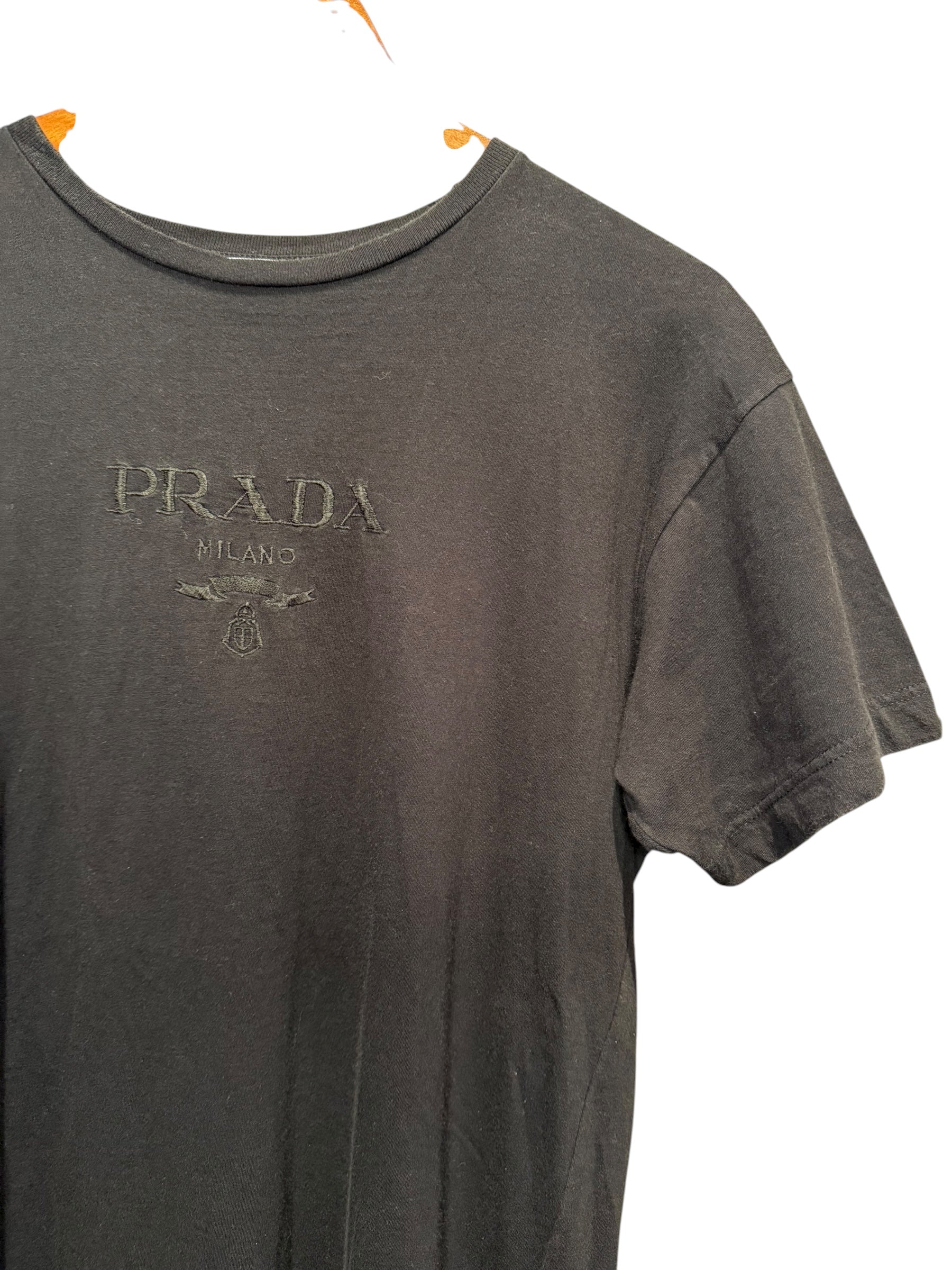 Prada Logo Black Short Sleeve