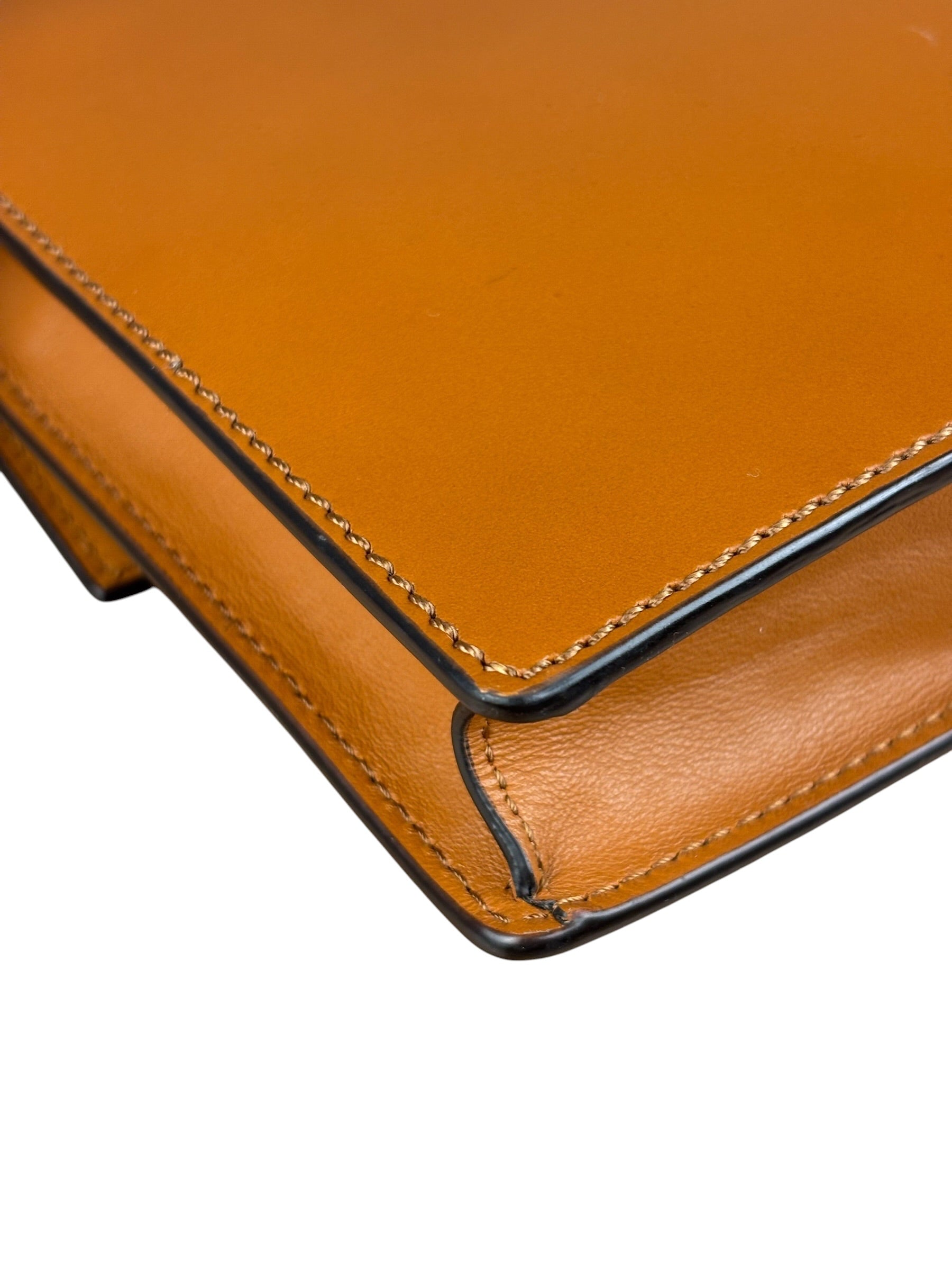 Fendi Brown/Cream Leather Jacquard FF Zucca Baguette