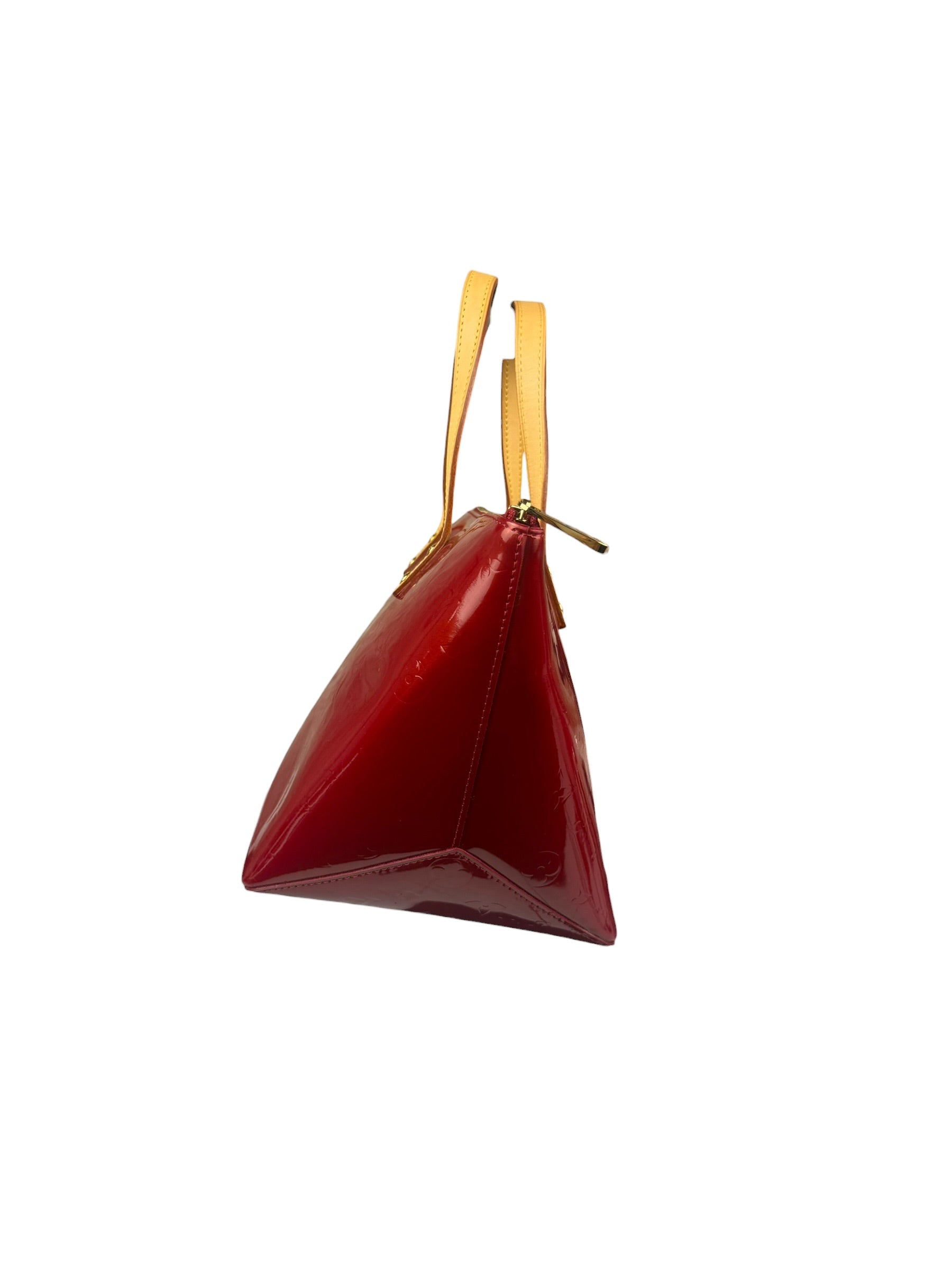Louis Vuitton Red Monogram Vernis Bellevue Handbag PM