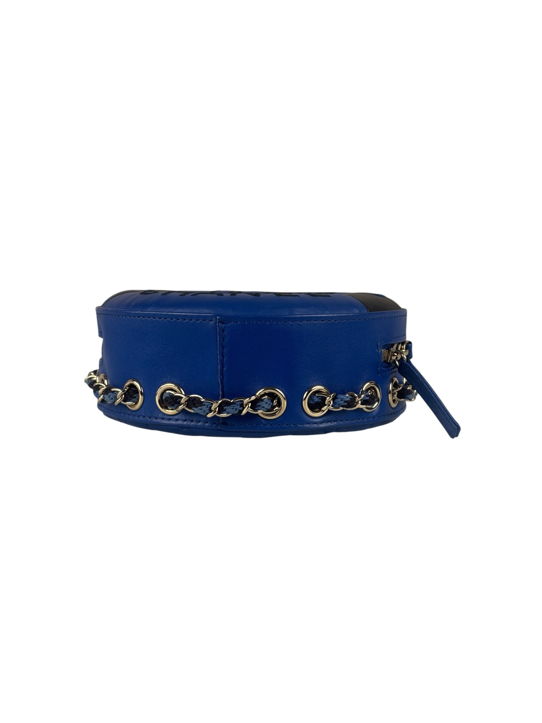 Chanel Limited Edition Lifesaver Round Crossbody Navy/Black 2017