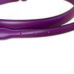 Gucci Purple Thin Leather Horsebit Belt