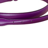 Gucci Purple Thin Leather Horsebit Belt