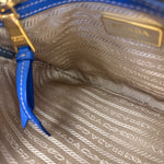 Prada Beige/Blue Jacquard Crossbody Bag