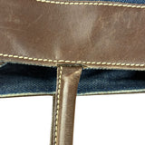Chanel Denim CC Leather Lined Tote Bag 2001