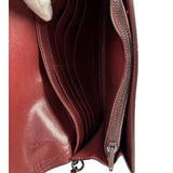 Coach Colorblock Leather Jade Wallet On Chain
