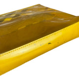 Burberry Yellow Vinyl Check Cosmetic Pouch
