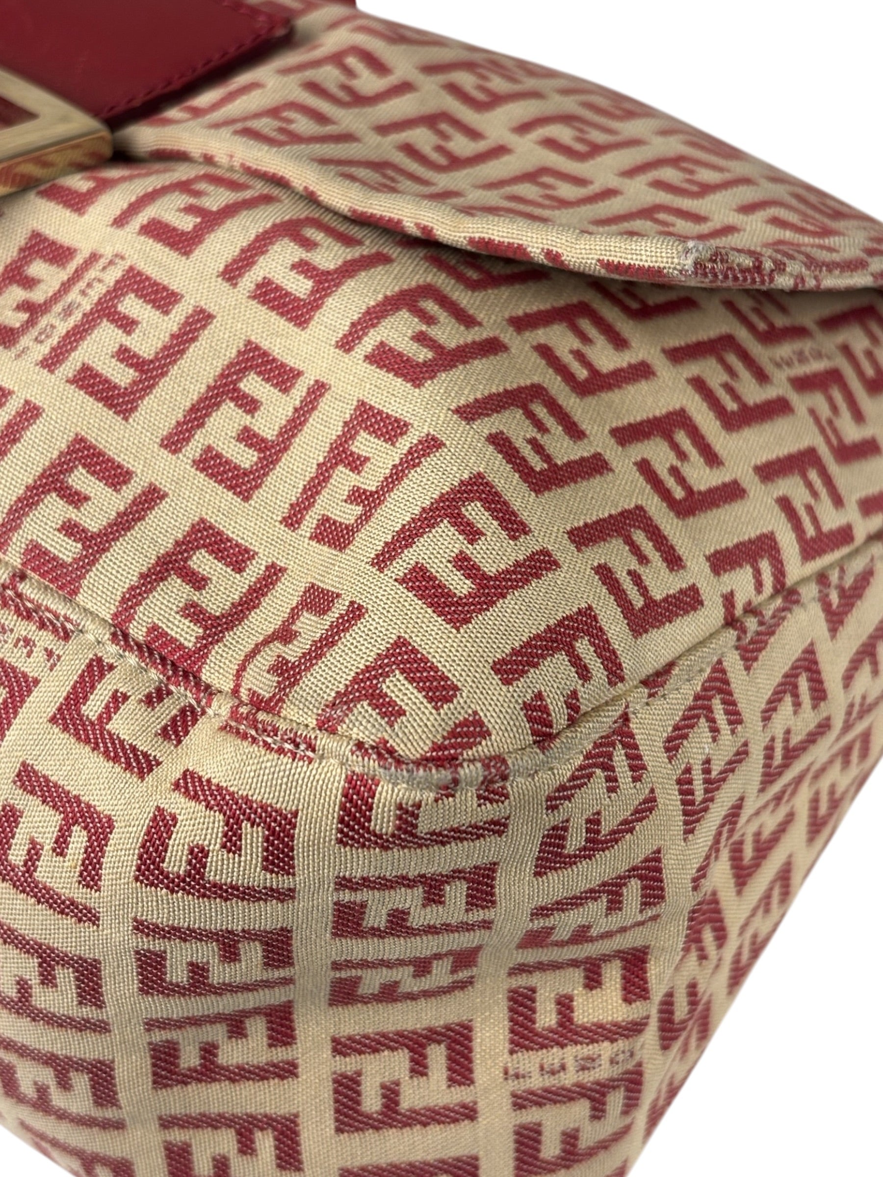 Fendi Vintage Red FF Mamma Baguette