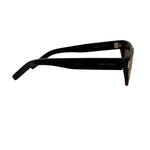 Yves Saint Laurent Black New Wave Sunglasses SL 468