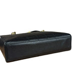 Chanel Black Choco Bar Stitch Caviar Chain Tote 2002