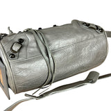 Balenciaga Mini Classic Leather City Bag Grey