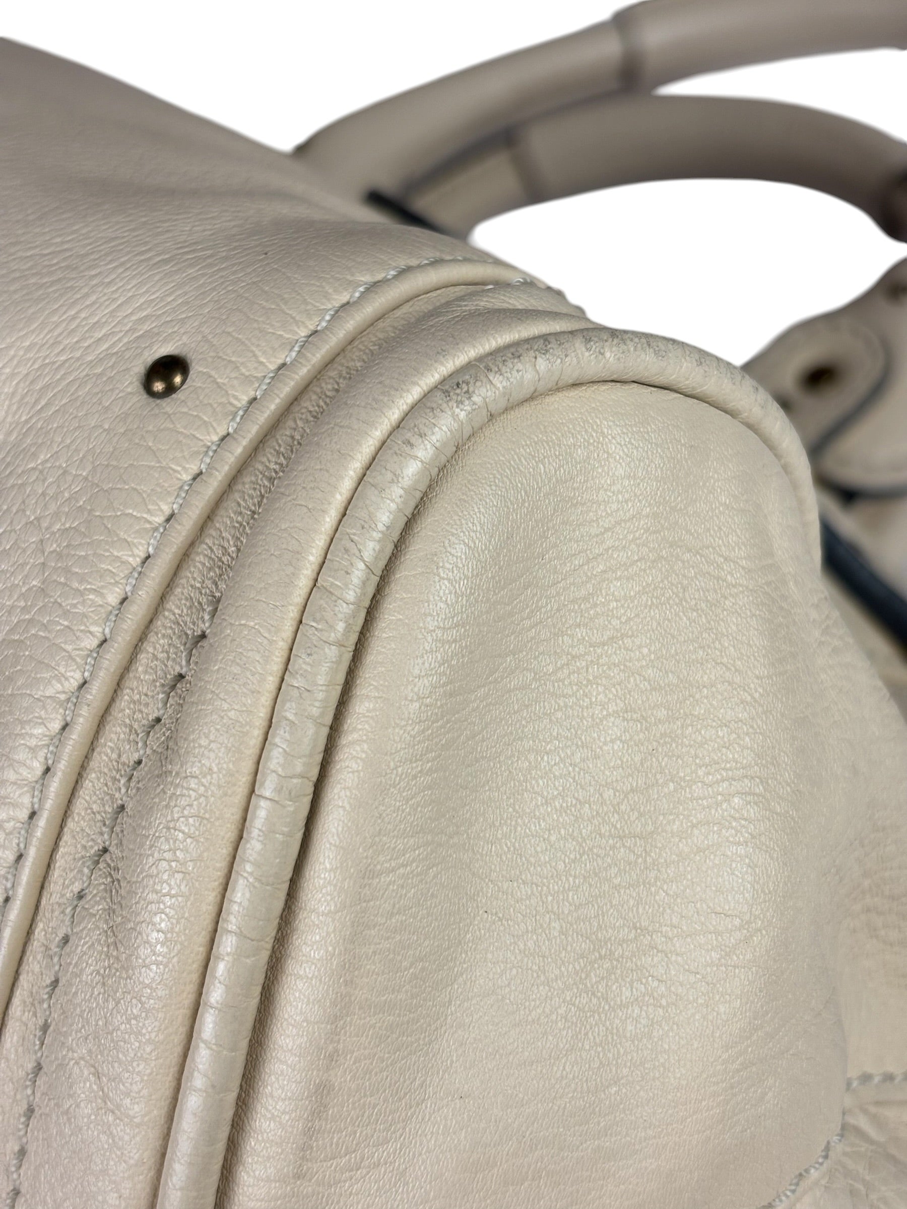 Chloe Beige Leather Paddington Shoulder Bag