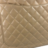 Chanel Beige Quilted Lambskin Linge Cambon Tote2005