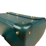 Gucci Green Padlock Bamboo Handle Handbag
