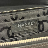 Chanel Black Nylon Chocolate Bar Chain Flap Bag 2002