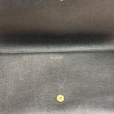 Yves Saint Laurent Black Leather Chyc Y Clutch Replacement Chain