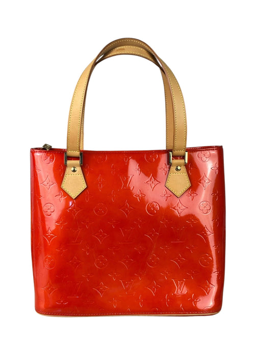 Louis Vuitton Red Vernis Houston Shoulder Bag MM