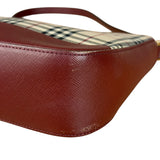Burberry Vintage House Check Canvas/Leather Shoulder Bag