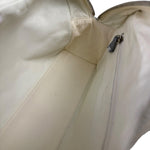 Chanel Grey Quilted Leather Trim Bowling Bag 2000